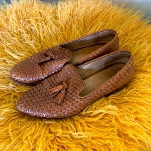 Nisolo Women’s Woven Leather “Frida” Tassel Loafer